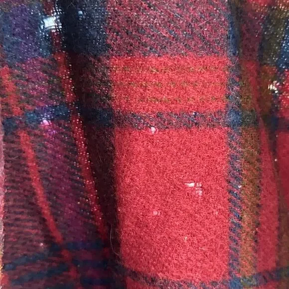 Vintage Pendleton Woolen Mills Blanket Throw Wool Plaid 52 X 68 Cabincore READ